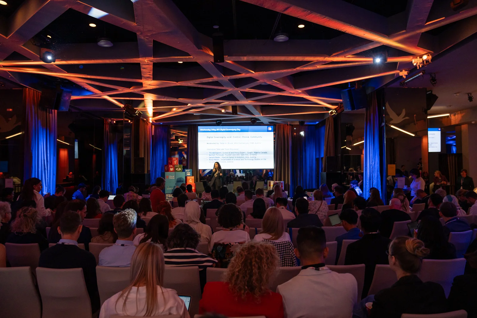 Delegates seated beneath warm ceiling lights at the WSA Global Congress in Vienna.
